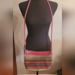 Sak Multi Colored Knitted Crossbody Purse